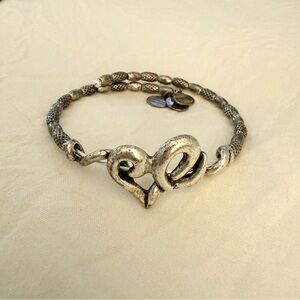 5 for $25! Alex & Ani Heart Wrap Bracelet - Silver Finish